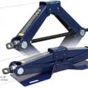 TCE AT10152U-1 Torin Steel Scissor Lift Jack Car Kit, 1.5 Ton (3,000 lb) Capacity, Blue