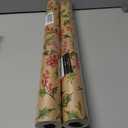 2 x LaRibbons Kraft Christmas Wrapping Paper Mini Roll, Holly Leaves and Red Berries Pattern, for Classic Christmas, Winter Holiday Gift Wrapping, 17" x 33' (46.7 sq. ft)