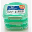 NADOBA 6 Pcs Lock Top Snack Containers with Lids – 4.6 Oz Stackable Mini Snack Box – Microwave and Dishwasher Safe, 2 Side Clips for Sauces, Pastes, Spreads, Snacks | Kitchen, Travel, Office, Crafts