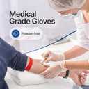 Schneider Clear Vinyl Exam Gloves, Latex-Free, Disposable Medical Gloves, Cleaning Gloves, Food Safe, Powder-Free, 4 mil