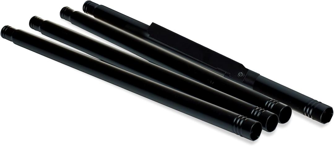 TIKI Brand Replacement Poles Outdoor Torch Accessory, Poles for Tiki Style Torches, 2-Pack, Black, 1320133