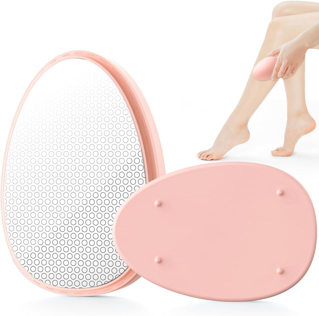 Crystal Hair Remover for Women and Men, Reusable Crystal Hair Eraser Magic Painless Exfoliation Hair Removal Device, Epilator Device for Legs Back Arms (Pink)