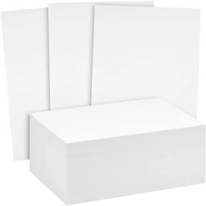 Reskid 100 Pack of Thick Heavyweight Index Cards on 80lb Card Stock - Perfect for Note-Taking, Studying, and Organization - Ideal for Classrooms, Office, and Home Use (5x7, 100, Count), White