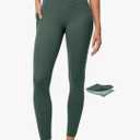 IUGA Compression Leggings with Pockets for Women Tummy Control Leggings No Front Seam Workout High Waist Yoga Pants Size L