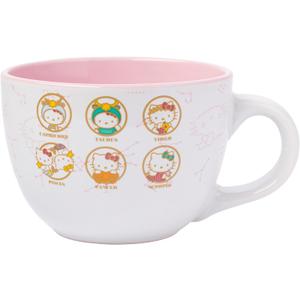 Silver Buffalo Sanrio Hello Kitty Zodiac Ceramic Soup Mug, 24 Ounces