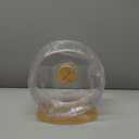 Niteangel Super-Silent Hamster Exercise Wheels - Quiet Spinner Hamster Running Wheels with Adjustable Stand for Hamsters Gerbils Mice Or Other Small Animals (M, Transparent)