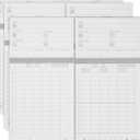 300 time Cards for HN4000, HN2000, HN2500, HN4500 time Clocks and More, Card Numbers 1-50, with pre-Punched Holes Employee time Cards (with Separate Box)