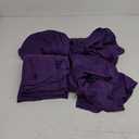 20ft×10ft Wrinkle Free Dark Purple Backdrop Curtain for Party, 4 Panels 5ft×10ft Soft Silky Polyester Purple Photo Backdrop Drapes for Birthday Baby Shower Wedding Photography