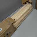 SEEYE Cordless Bamboo Roman Shades, Blackout Natural Bamboo Blinds for Indoor Windows, Roll Up Blind Privacy Shade for Home, Office, Door, UV Resistant & Easy to Install, 34" W x 64" H, Natural