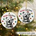 2 x Bear Christmas Ornaments 2025 - Forest Animals Ornaments for Christmas Tree Decorations, Unique Xmas Gifts for Bear Lovers Friends Mom Family, Woodland Animal Lovers Gifts for Women Men