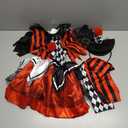 LMYOVE Girls Clown Costume, Halloween Dress Up for Kids, Medium