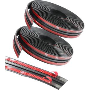 RACOONA 2PCS Windshield Trim,22 Ft Windshields Rubber Seal,Car Door Seal Car Sunroof Seal,Cars Accessories Car Weather Stripping T Shape Automotive Door Sealing Strip for Sunroof Front Rear Windshield