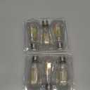 Ascher Vintage LED Edison Bulbs, 6W, Equivalent 60W, Non-Dimmable, High Brightness Cool White 4000K, ST58 Antique LED Filament Bulbs with 80+ CRI, E26 Medium Base, Clear Glass, Pack of 6