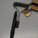 GRILLART Grill Brush [Wire + Helix] Combined BBQ Brush - Safe & Efficient Grill Cleaning Brush - 18" Grill Cleaner Brush Scrubber for Gas/Porcelain/Charbroil Grates – BBQ Accessories Gifts for Men/Dad