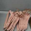 50 Pack Velvet Baby Hangers Non-Slip Clothes Hangers with Swivel Hooks, Space Saving Infant Toddler Closet Organizers, Ultra Thin Durable Child Hangers for Nursery, Kids, Children Wardrobe (11.8inch) (Pink)