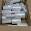 Sherr 12 Rolls 5 Inch x 800 Feet Clear Stretch Shrink Wrap Film with Handle 80 Gauge Heavy Duty PE Industrial Plastic Wrap for Packing, Moving, Furniture & Pallet, Self Adhering Packaging Film