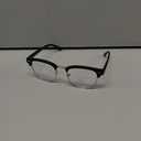 Blue Light Blocking Glasses Vintage Half Frame UV Clear Lens Anti Eyestrain Computer Gaming Glasses for Women Men (A1-black Gold Frame)