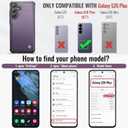 Vinich for Samsung Galaxy S26 Plus Wallet Case with Card Holder, RFID Blocking Credit Slots Kickstand Shockproof Phone Cover for Women Men, Purple