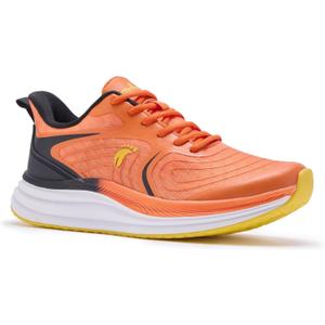 Men's Orthopedic Road Running Shoes: Comfortable Casual Plantar Fasciitis Arch Support Athletic Sports Sneakers, Orthotic High Arch Cushion Tennis Gym Work Walking Shoes for Foot Heel Pain Relief (8, W2-orange)