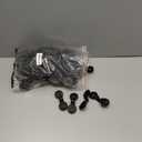 100PCs Heavy Duty Lock Grip, Round Plastic Black Clips for Windproof Awnings, 2023 New Shade Cloth Plastic Clips, Accessories for Vegetable Greenhouse