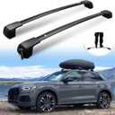 Silent Roof Racks for Audi Q5 2018-2025, Hidden Lockable Design, Black Heavy Duty Cross Bars for Bring The Kayak, Ski, Surfboard, Bike
