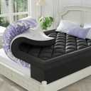 ChiXpace Dual Layer 4 Inch Memory Foam Mattress Topper Queen