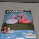 SLOOSH 2-Pack Unicorn Flamingo Pool Floats - Inflatable Pool Floaties Swimming Party Decorations, Fun Float Swim Rings Floating Tubes Beach Lake Summer Vacation Floaty with Headrest for Adults Kids