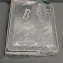 ROLOVE Vanity Mirror with Lights, 14"12" LED Makeup Mirror, Lighted Makeup Mirror with Lights, Smart Touch Control 3 Colors Dimmable, Lighted Up Mirror for Makeup Desk, Bedroom, Women Gift (White)