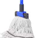 KeFanta Heavy Duty Mops for Floor Cleaning,60" Commercial Industrial Mop with Long Handle, Looped-End String Cotton Wet Mop for Home, Kitchen, Garage, Office and Concrete/Tile Floor
