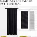 NICETOWN Black Blackout Curtain Blinds - Solid Thermal Insulated Window Treatment Blackout Drapes/Draperies for Bedroom (2 Panels, 42 inches Wide by 63 inches Long, Black)
