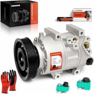 A-Premium Air Conditioner AC Compressor with Clutch Compatible with Kia & Hyundai Models - Sportage 2.0L 2.4L 2017-2019, Tucson 2.4L 2018