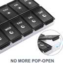 XL Weekly Pill Organizer 2 Times a Day, Fullicon Extra Large Daily Pill Cases Oversized AM PM Pill Box Twice a Day for Vitamin/Fish Oil/Pills/Supplements