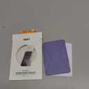 MOFT Phone Stand, Adhesive Card Holder Fits 2-3 Cards, Slim & Portable Leather Phone Wallet, 2 Viewing Angles, RFID Blocking, Compatible with iPhone, Galaxy and Most Smartphones - Lavender