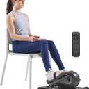 Sunny Health & Fitness Smart Mini Elliptical Trainer, Indoor Under-Desk Pedal Exerciser for Mobility & Cardio Workout, Free SunnyFit App Connection, Optional Motorized w/Remote Control
