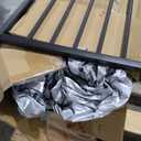 HOOBRO Outdoor Dog Kennel with Cover, 6.6 x 6.6 x 6.4 ft Dog Kennel Outside with Waterproof Roof and Rotating Feeding Bowls, Heavy-Duty Large Cage Enclosure, for Medium & Large Dogs, Black BK220GW03