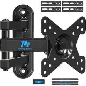 Mounting Dream Monitor Wall Mount for Most 17-39 Inch (Some up to 42 inch)UL Listed TV Mount TV Bracket with Articulating Arms Tilt Swivel Extension Rotation, Up to VESA 200x200mm and 33 lbs, MD2462