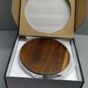 Large Glass Salad Bowl with Lid Set, 5.7 L Decorative Glass Mixing Bowl, Trifle and Serving Bowls with Lids as Cheese Charcuterie Board and Plate, Comes with Wood Serving Utensils