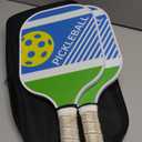 2-Piece Fiberglass Surface Lightweight Pickleball Set with 4 Balls, 2 Cooling Towels&1 Carrying Case for Indoor&Outdoor Use