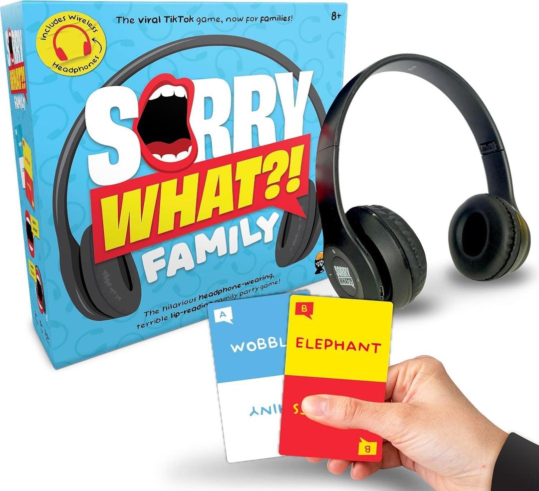 Lucky Egg Sorry What Hilarious Bad-Lip Reading Party Games for Adults Based on The Headphone Challenge TikTok Trend (Family Edition (Age 8+))