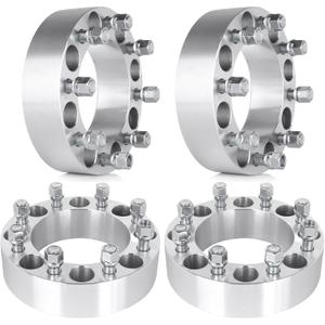 SCITOO 4Pcs Wheel Spacers 2 inch 8x6.5 Bore 126.15mm Studs 9/16 8 Lug Wheel Spacers Adapters Fit for for Ford E-250 Econoline E-350 Econoline for F-250 for F-350 for Chevrolet C20