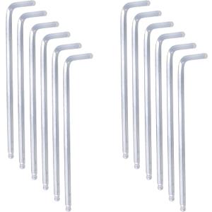 12pcs Ball End Long-arm Hex Key Wrench (4mm-Width) 12pcs Ball End Long-arm Hex Key Wrench (4mm-Width)