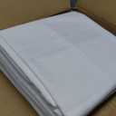 Pureegg Rectangle Table Cloth 60" x 102" Durable Polyester Tablecloth Offers Reusable & Washable Protection, Ideal for Outdoor Party, Picnic, Wedding, Banquet and Birthday, 6 Pack, White