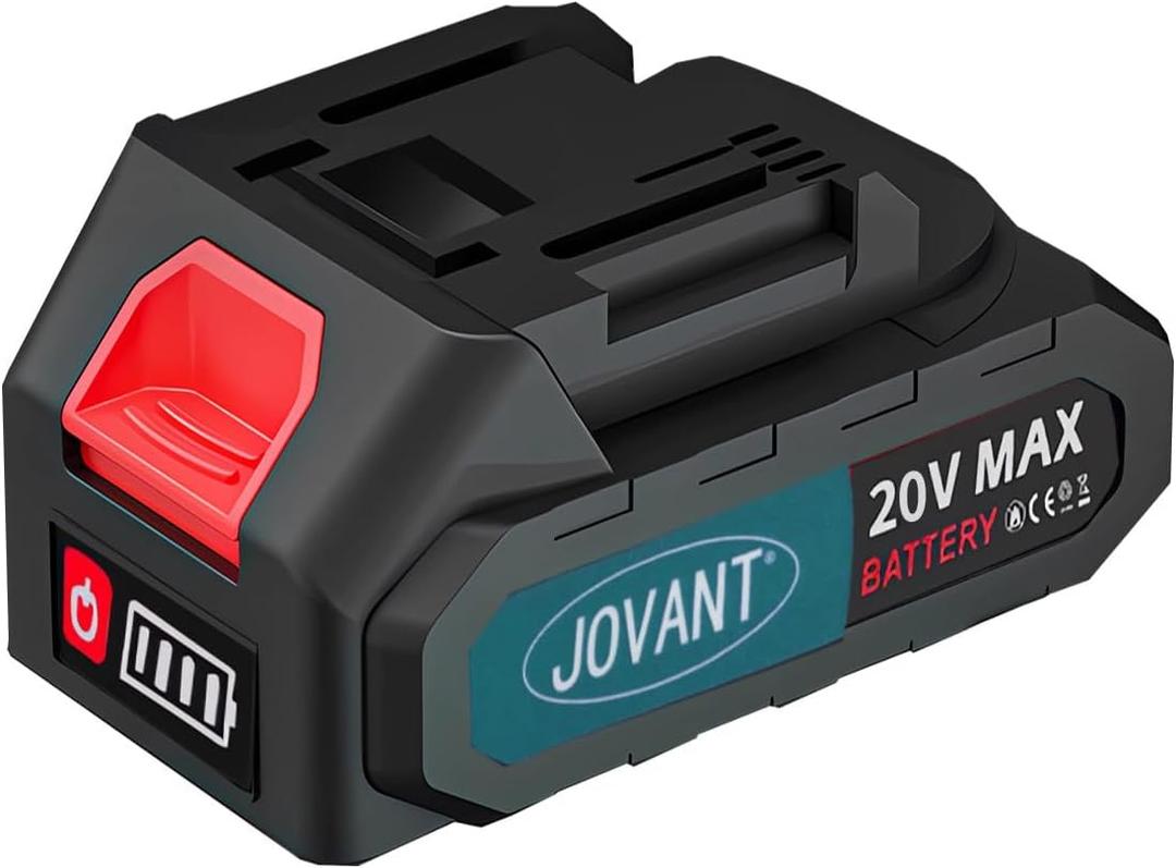 20V 4.0Ah Lithium Battery for Power Tools, Rechargeable Li-ion Battery Compatible Chainsaw & Nail Gun (1Pack) (Charger Not Included)