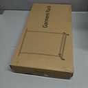 Buzowruil Metal Rolling Clothing Rack Adjustable Freestanding Garment Organizer with Wheels, Space-Saving Design for Home, Closet, Office, or Retail, Gold