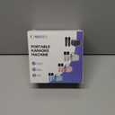 Karaoke Machine for Kids and Adults, Mini Portable Bluetooth Speaker with 2 Wireless Microphones, Led Lights for TV, Kids Gifts for Girls Boys Family Party Birthday (Black)