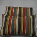 Greendale Home Fashions Outdoor 19x12 inch Rectangle Decorative Throw Pillow, 2-Pack, Adobe Stripe 2 Count