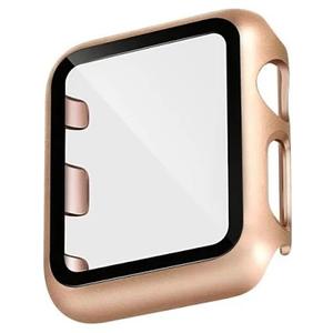 WITHit Protective Glass Cover with Integrated Bumper, Compatible with Apple Watch, 42mm (Series 1-3 only), Gold/Rose Gold – Seamless Fit, Easy Installation, Screen Protector and Bumper for Apple Watch