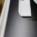 DTK Washer Dryer Wood Countertop with Shelf, Laundry Topper with Non-Slip Mat,27.55" Depth x 54" Width Dryer Covers for The Top with Edge Rails, Black