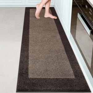 Machine Washable Kitchen Rug 24" x 84", Non Slip Kitchen Mat for Floor, Absorbent Entrance Runner Rug for Bedroom, Hallway, Bathroom, Door (Roll Packing)