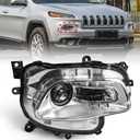 Huray Right Headlight Assembly for Jeep Cherokee 2014-2018
Only for Halogen Type White OE Head Lamp Replacement Passenger Side